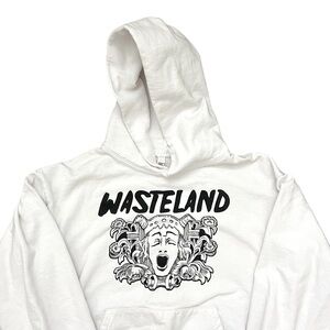 Los Angeles Apparel - Wasteland Vintage Graphic Hoodie Sweatshirt  - White L